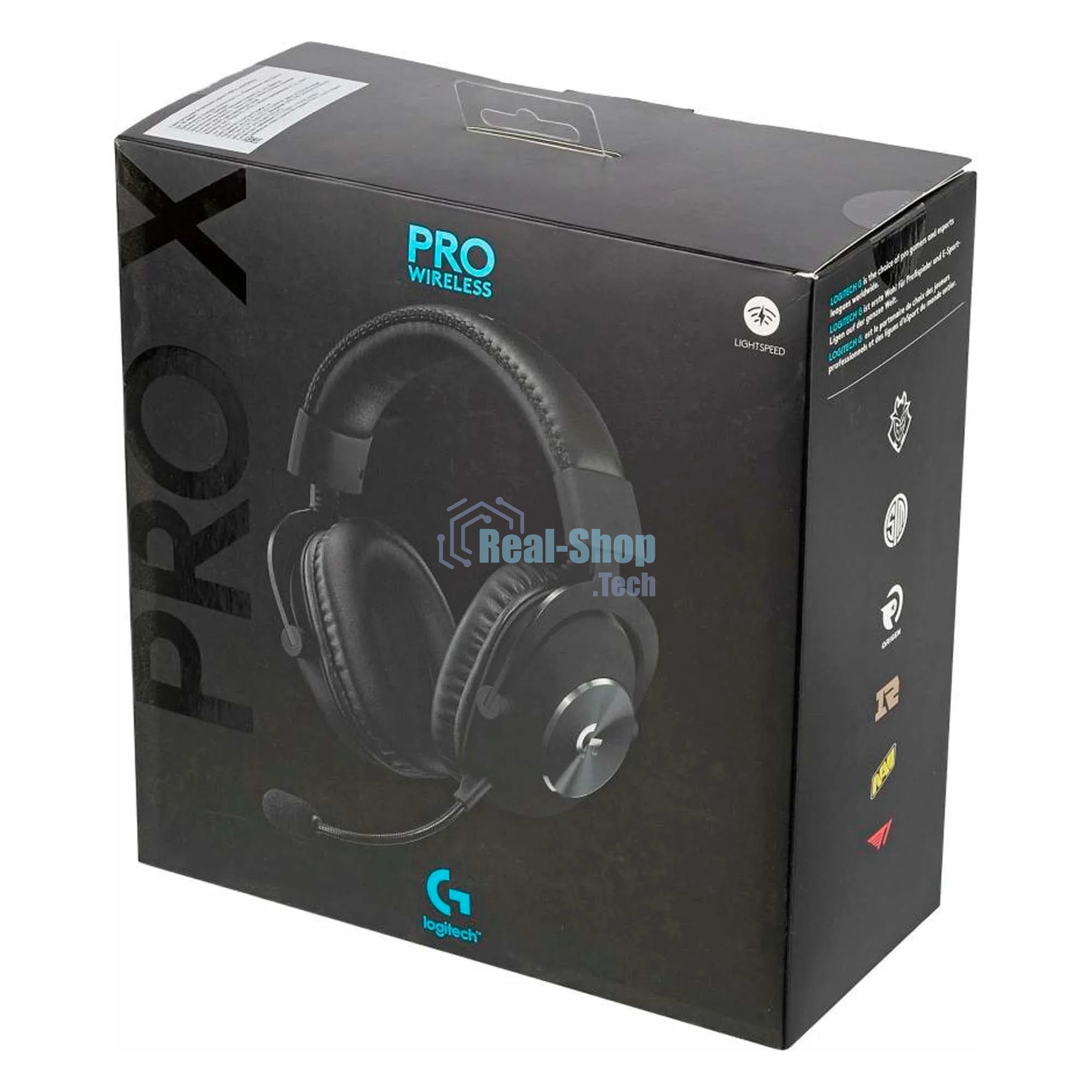 Гарнитура беспроводная/проводная Logitech Headset PRO X LIGHTSPEED Wireless Gaming черный