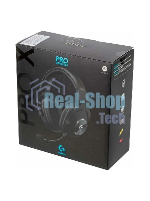 Гарнитура Logitech G PRO X чёрный, беспроводная, USB, подвижный микрофон, отсоединяемый кабель 2 м