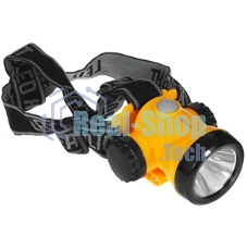 Фонарь аккумуляторный налобный Космос 1Вт LED+3Вт COB LED Li-ion 18650 800 мАч корпус ABS-пластик USB-шнур регулируемый эласт. ремешок