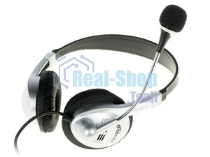 Гарнитура Ritmix RH-533 USB серебристый, проводная, USB