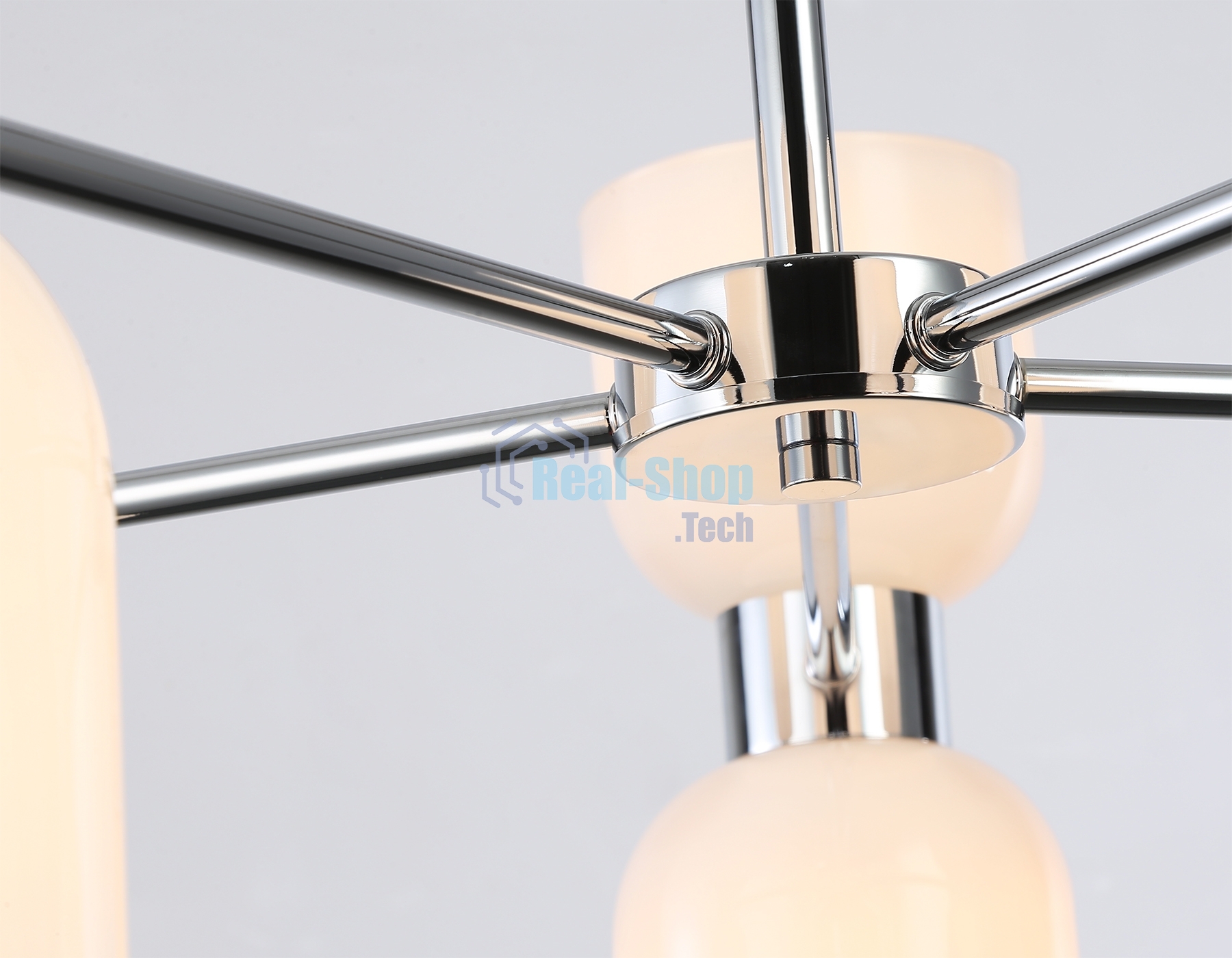 Люстра Ambrella light LH56083/10 СH/FR хром/белый матовый E14*10 max 40W D700*510
