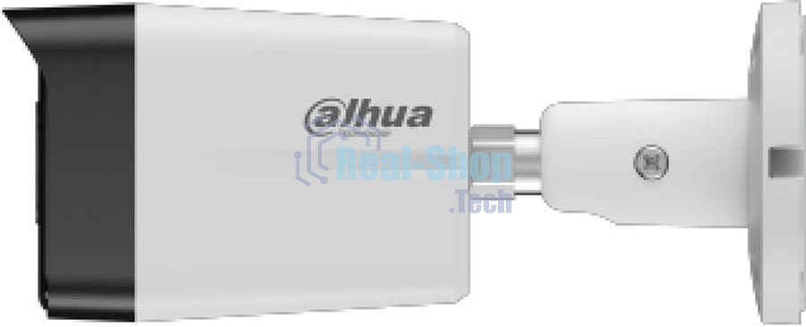 Уличная цилиндрическая IP-видеокамера DAHUA DH-IPC-HFW1839TCP-A-IL-0360B-S6 SmartDualLight 8Мп, 1/2.7” CMOS, объектив 3.6мм, обнаружение людей, микрофон, ИК 30м, LED 30м, IP67, металл/пластик
