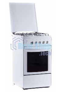 Плита газовая Flama RG 2401 W белый, конфорок 4 шт, духовка 50 л, 50 см x 85 см x 60 см