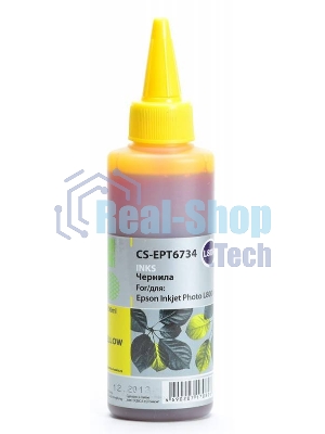 Чернила Cactus CS-EPT6734 желтый (100мл) Epson L800