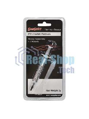 Термопаста ExeGate ETP-11WMK Platinum, шприц с лопаткой, 2г