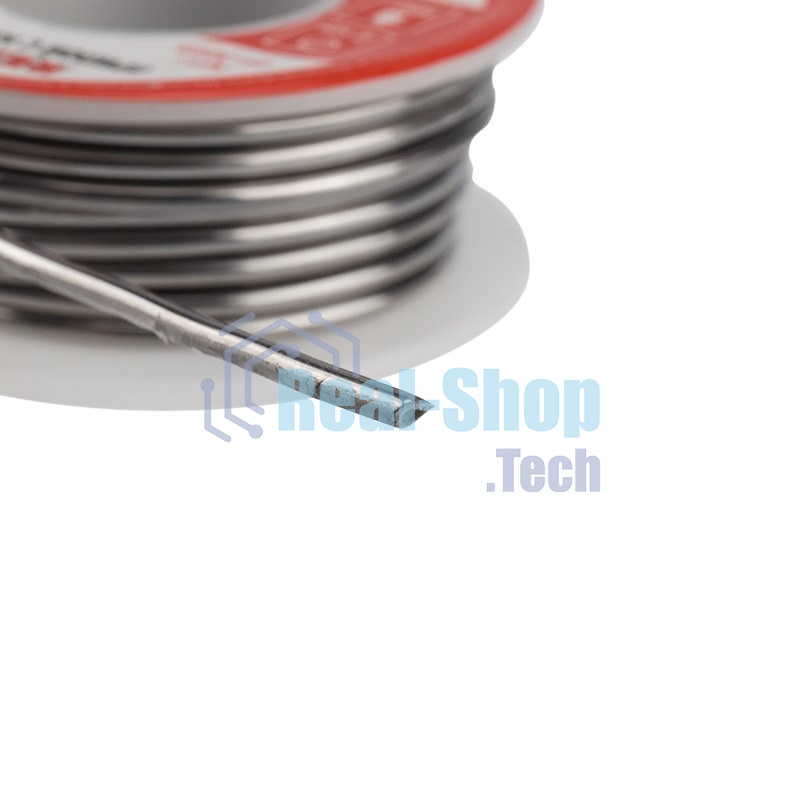 Припой с канифолью Rexant 100гр d=2.0мм (Sn60 Pb40 Flux 2.2%)