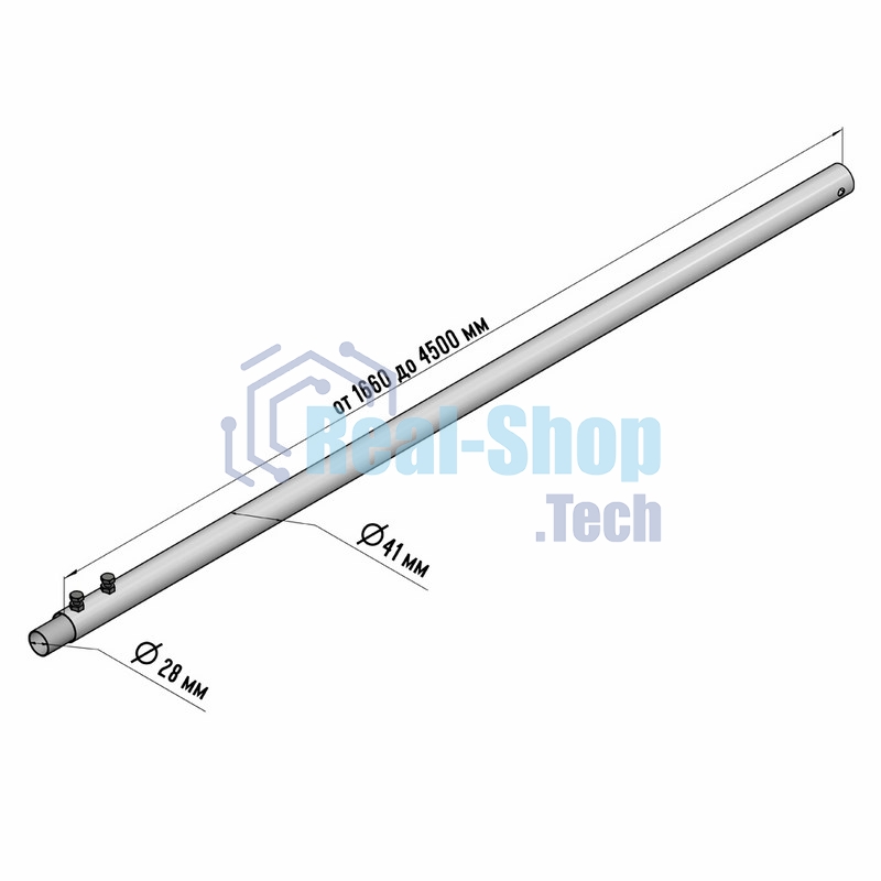 Мачта для антенн Rexant КРЫМ-5 телескопическая, 450 см