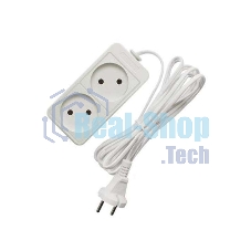 Удлинитель 2х3м без заземл. 10А IP20 2.2 кВт Союз 481S-1203