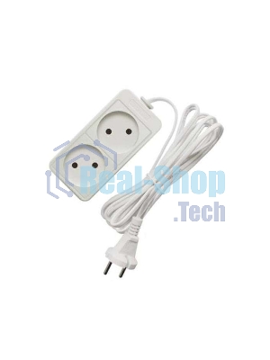 Удлинитель 2х3м без заземл. 10А IP20 2.2 кВт Союз 481S-1203