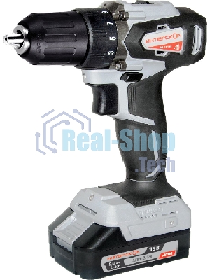 Дрель-шуруповерт аккумуляторная ИНТЕРСКОЛ ДА-13/18ВК 575.2.2.70, 2 аккум., 2А·ч, кейс, АПИ