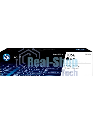 Картридж лазерный HP W1106A (HP 106A) черный для HP Laser 107/135/137 1000 страниц.