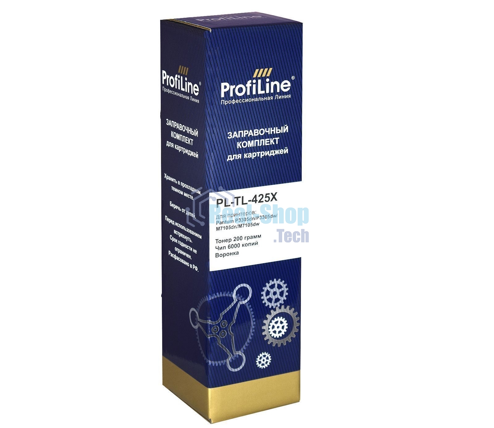 Заправочный комплект PL-TL-425X для принтеров Pantum P3305dn/P3305dw/M7105dn/M7105dw (тонер 200гр + чип + воронка) ProfiLine
