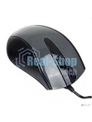 Мышь проводная A4Tech N-500F серый глянец/черный, 1200 dpi, USB, кнопки - 4