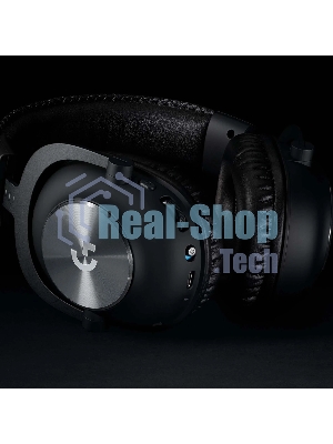 Гарнитура Logitech G PRO X чёрный, беспроводная, USB, подвижный микрофон, отсоединяемый кабель 2 м
