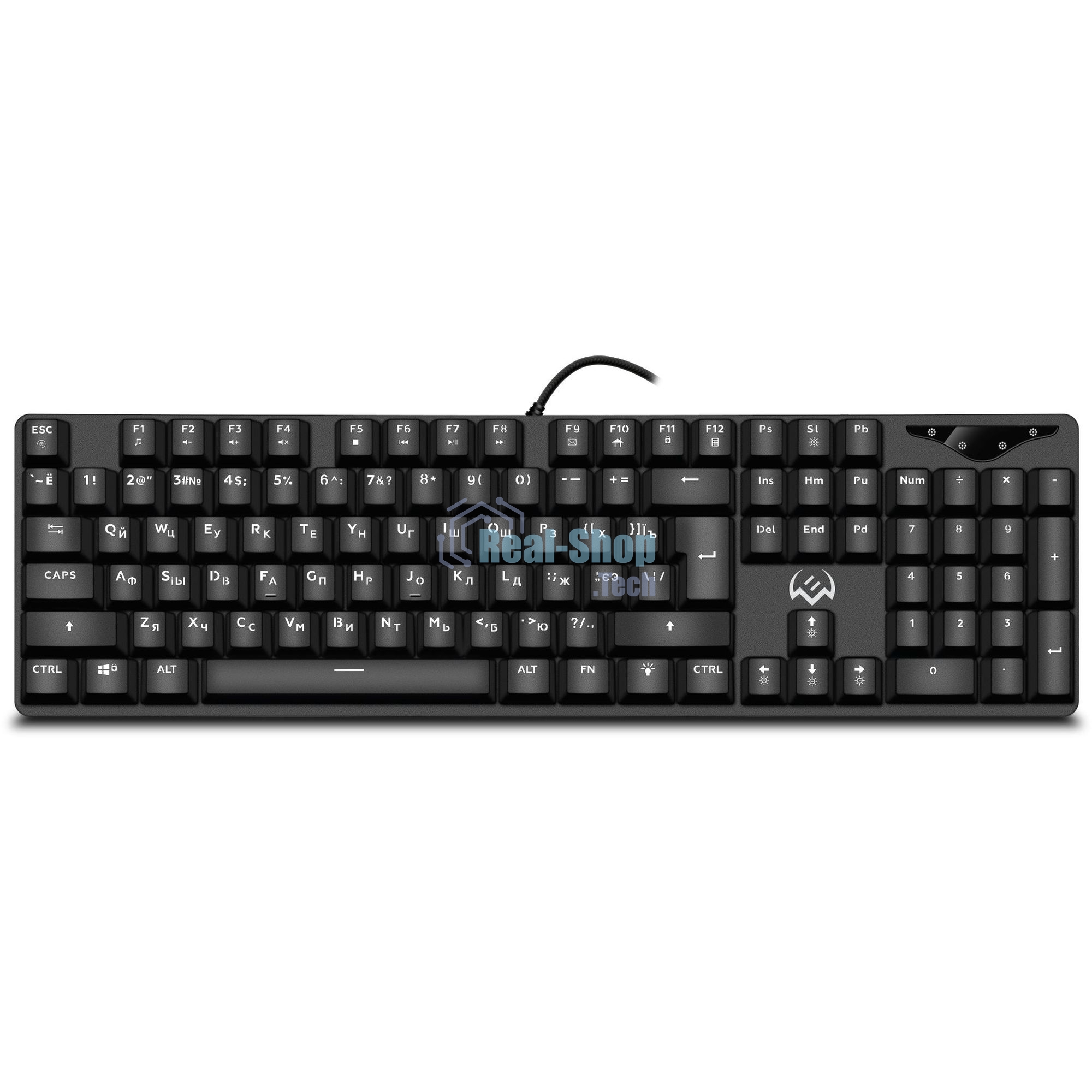 Клавиатура проводная игровая Sven KB-G9300 черная (Outemu Blue switches,104кл., подсветка)