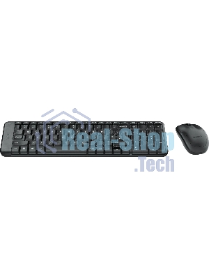 Комплект клавиатура+мышь Logitech MK220 беспроводной, USB, 1000 DPI, чёрный