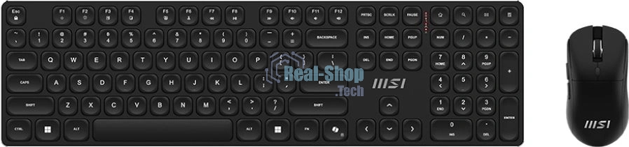 Комплект клавиатура+мышь MSI Forge K210 Combo беспроводной, USB, 1600 DPI, чёрный