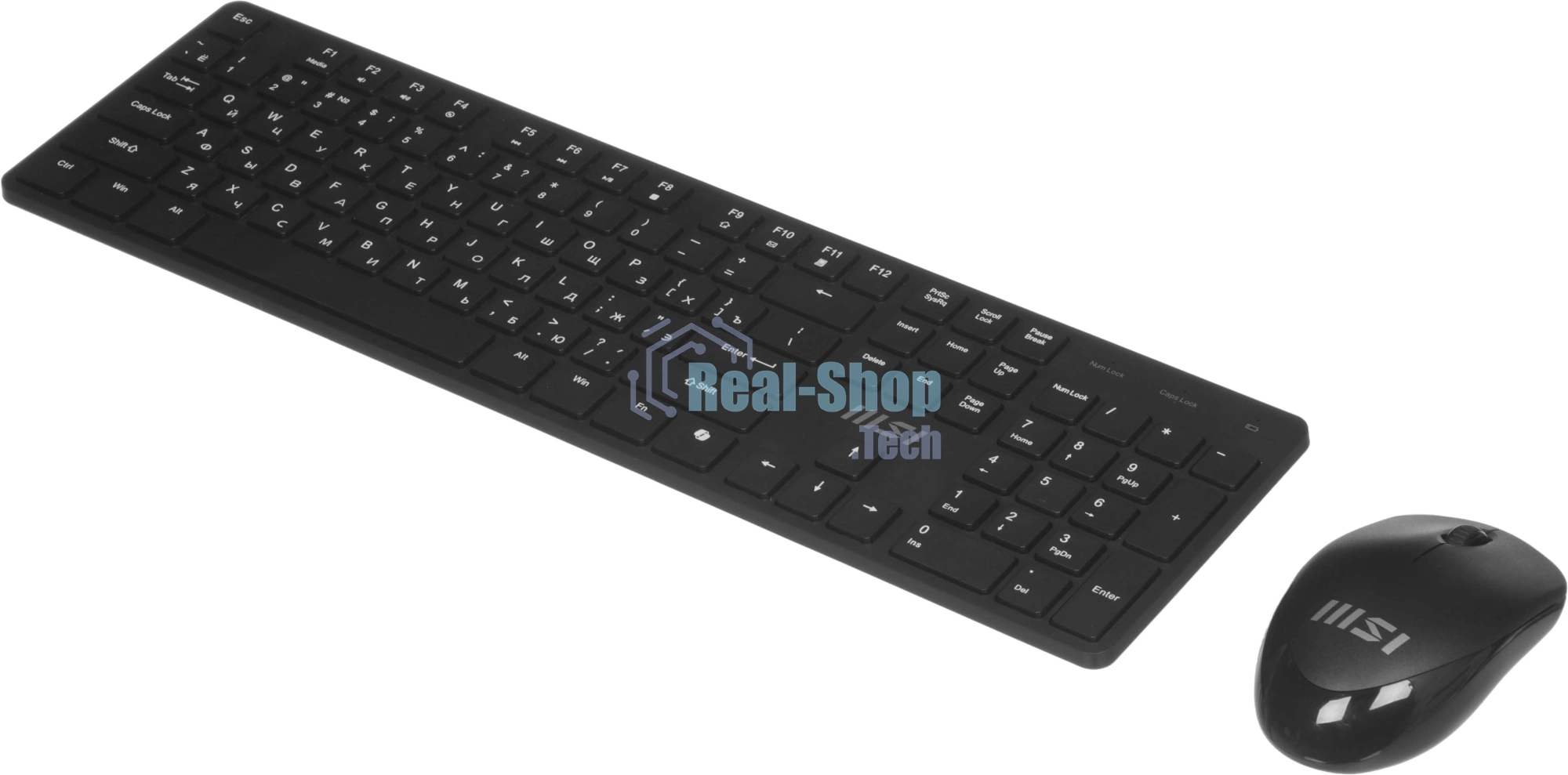 Комплект клавиатура+мышь MSI K200 Combo MS-8ZA4 беспроводной, USB, 1600 DPI, чёрный