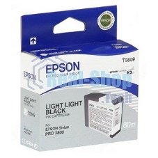 Картридж струйный Epson T5809 (C13T580900) светло-серый (80 мл) для Stylus Pro 3800