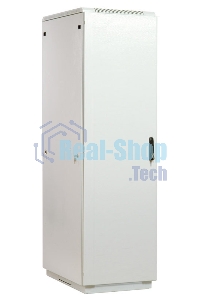 Шкаф коммутационный ЦМО ШТК-М-42.6.10-3ААА 42U 600x1020 мм пер. дв. металл задн. дв. стал. лист 2 бок. пан. направл. под закл. гайки 550 кг серый