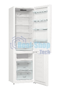Холодильник Gorenje NRK6201PW4 белый двухкамерный 235/96л морозилка снизу