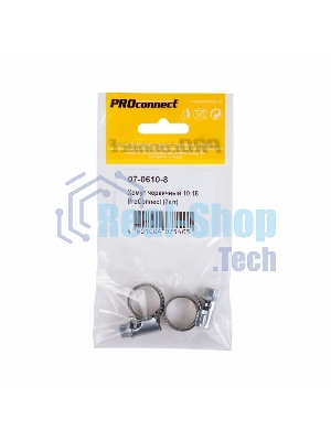 Хомут червячный PROconnect 10-16-0,7 мм, (упак. 2 шт)