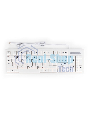 Клавиатура проводная Gembird KB-8354U, USB, бежевый/белый