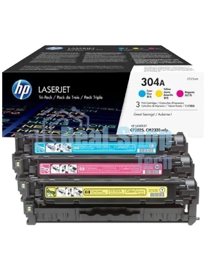 Картридж лазерный комплект HP CF372AM голубой/пурпурный/желтый для Color Laser Jet CP2025, CM2320mfp (3 х 2800)