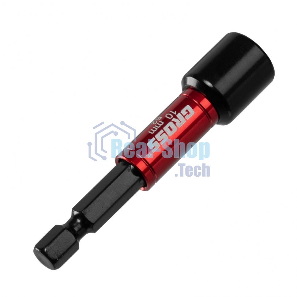 Бита с торцевой головкой GROSS, магнит. Nut-Driver, 10 мм, S2Gross 11619