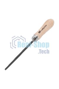 Напильник Сибртех, 150 мм, круглый, деревянная ручка