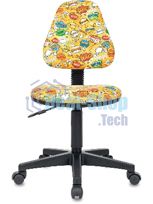 Кресло Бюрократ KD-4 оранжевый, ткань, 120 кг