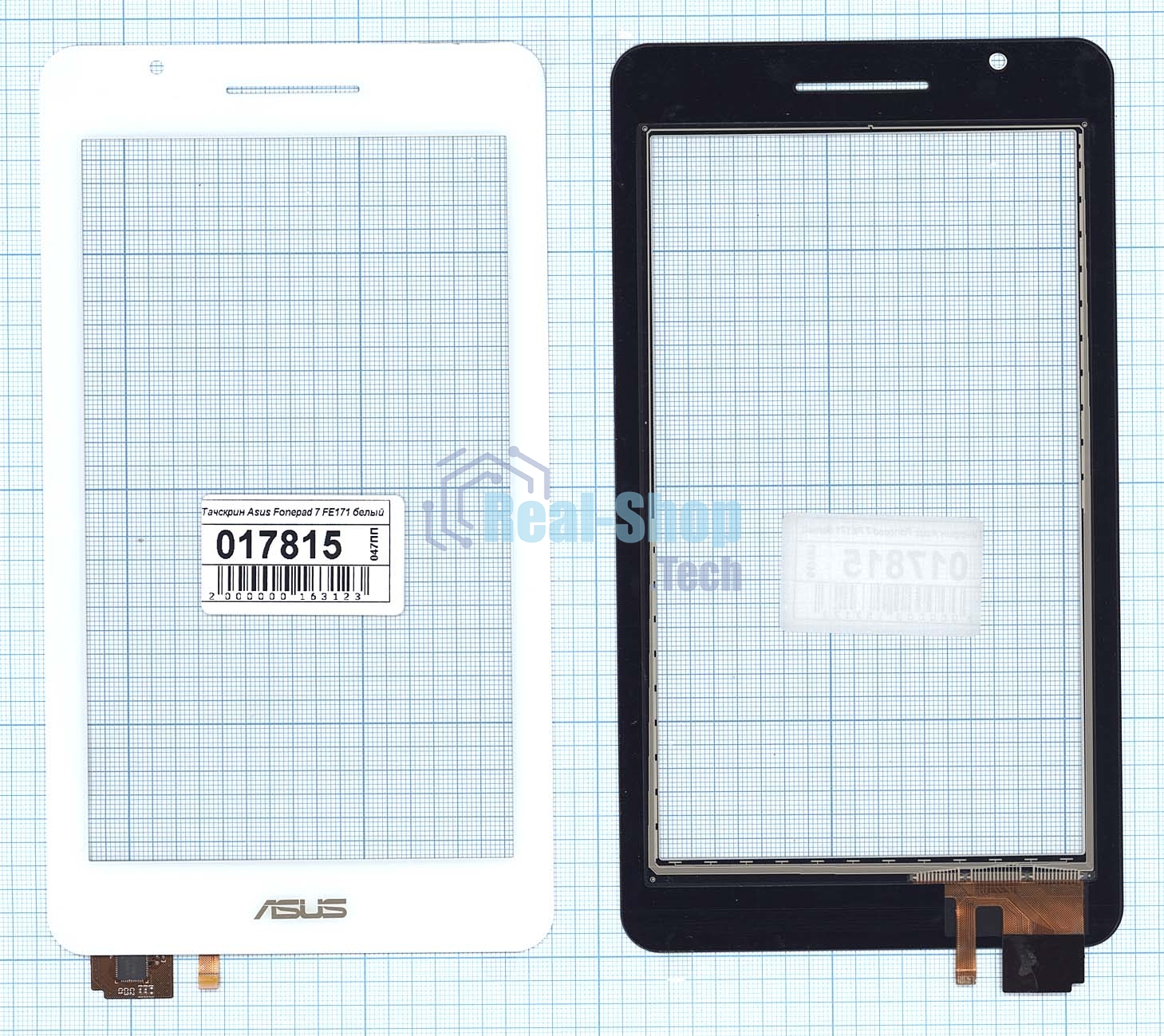 Сенсорное стекло (тачскрин) для Asus Fonepad 7 FE171/FE171CG белое
