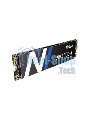 Накопитель SSD Netac NV5000-N, 1Tb, M.2 2280, PCIe 4.0 x4, NVMe, R/W 4800/4600, с радиатором