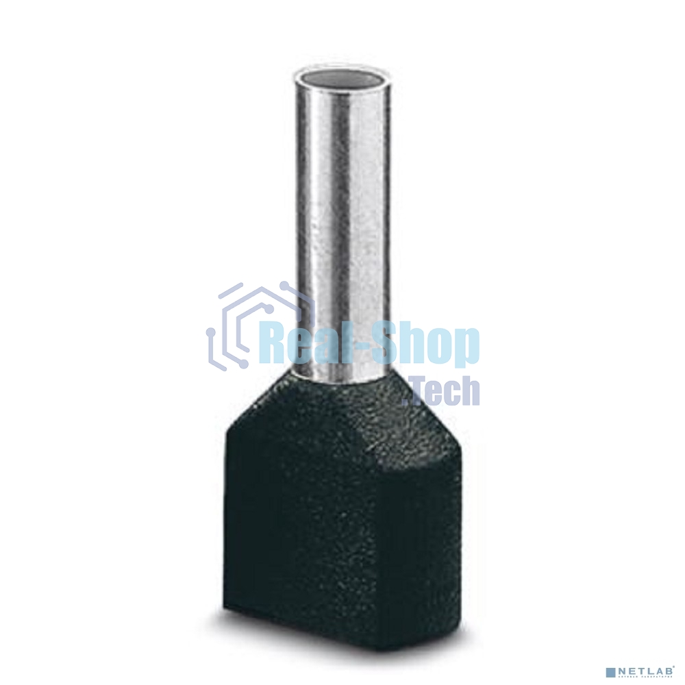 Наконечник-гильза изол. НГИ2 6.0-14 черный (уп.100шт) ИЭК UTE10-D6-0-100