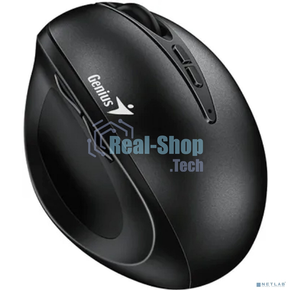 Мышь беспроводная Genius Ergo 8300S черный, 1600 dpi, радиоканал, USB, кнопки - 7