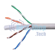 Кабель Cablexpert UPC-6055-4-CU, UTP indoor 4x2x0.55, медный, кат.6, однож., 305м, coil, серый