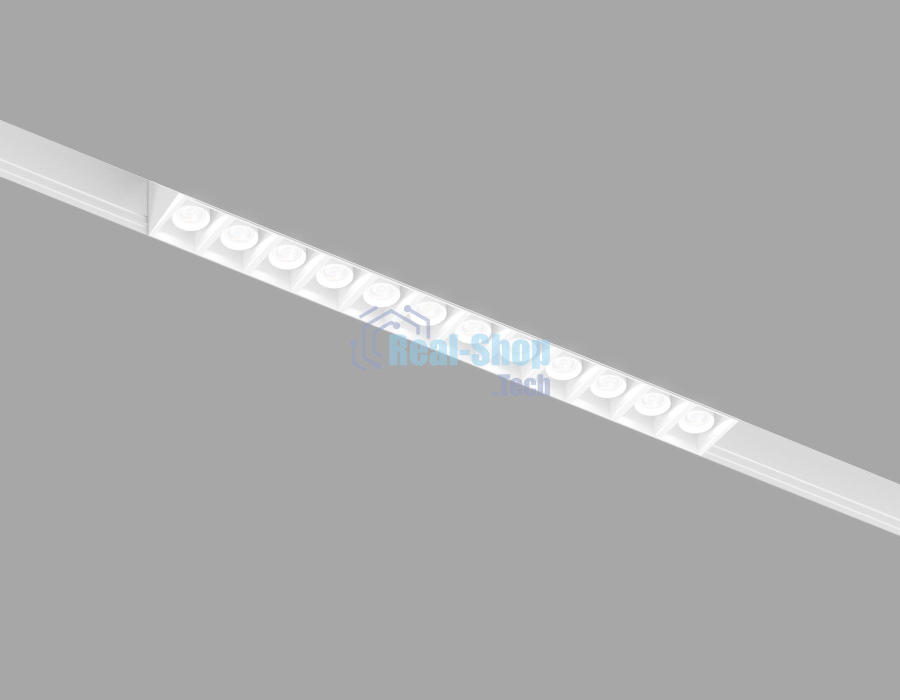 Трековый линейный светильник Ambrella light GL4490 WH белый IP20 12W 3CCT 3000-6000K SMART 48V 24° 218*22*25