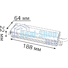 Блок питания для светодиодной ленты пылевлагозащищенный GAUSS 100W 12V IP66