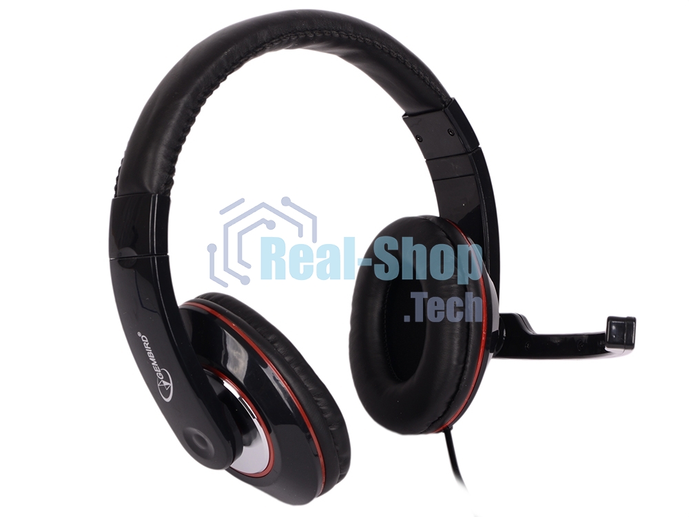 Наушники Gembird MHS-780B Гарнитура стерео черный регулятор громкости