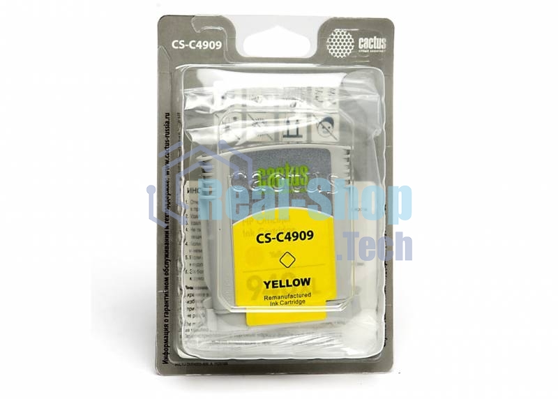 Картридж струйный Cactus CS-C4909 №940 желтый (30 мл) для HP OfficeJet PRO 8000/8500