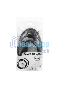 Кабель питания для UPC Gembird/Cablexpert, 1.8м, Schuko-С19, 16А, черный, с заземлением(PC-186-C19)