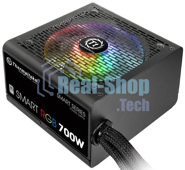 Блок питания Thermaltake Smart RGb (PS-SPR-0700NHSAWE-1), 700Вт, 80 PLUS, 120мм, черный