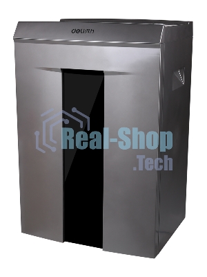 Шредер Deli 9907 серебристый с автоподачей (секр.P-4)/фрагменты/8лист./20лтр./скрепки/скобы/пл.карты/CD