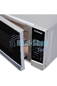 Микроволновая печь Starwind SMW2820 серебристый/черный, 20 л, 700 Вт, переключатели - сенсор