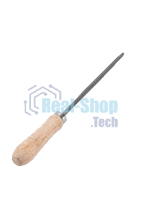 Напильник Сибртех, 150 мм, круглый, деревянная ручка