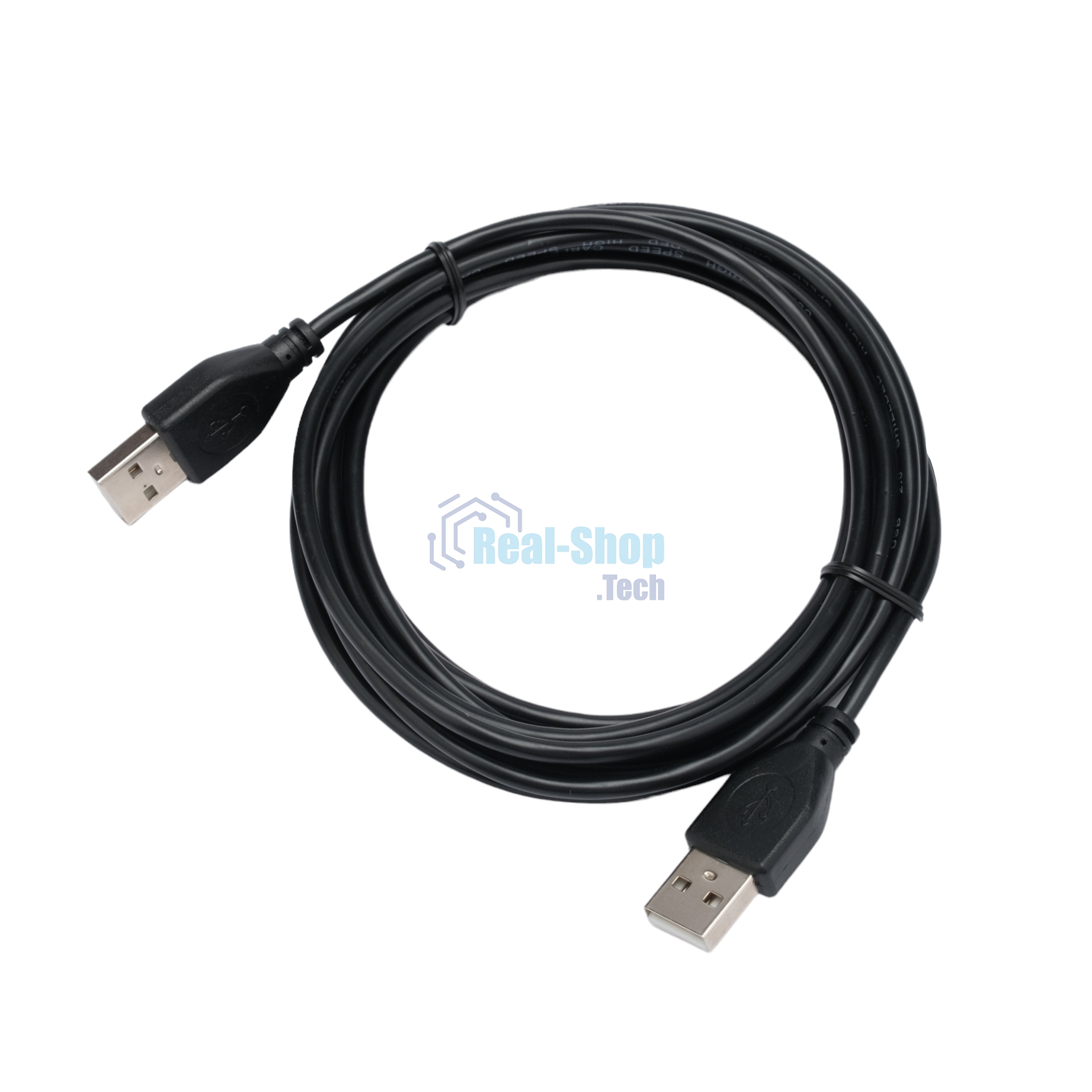 Кабель USB2.0 Cablexpert CC-USB2-AMAM-3M, AM/AM, экран, 28/26AWG, медь, Pro, 3м, черный, пакет