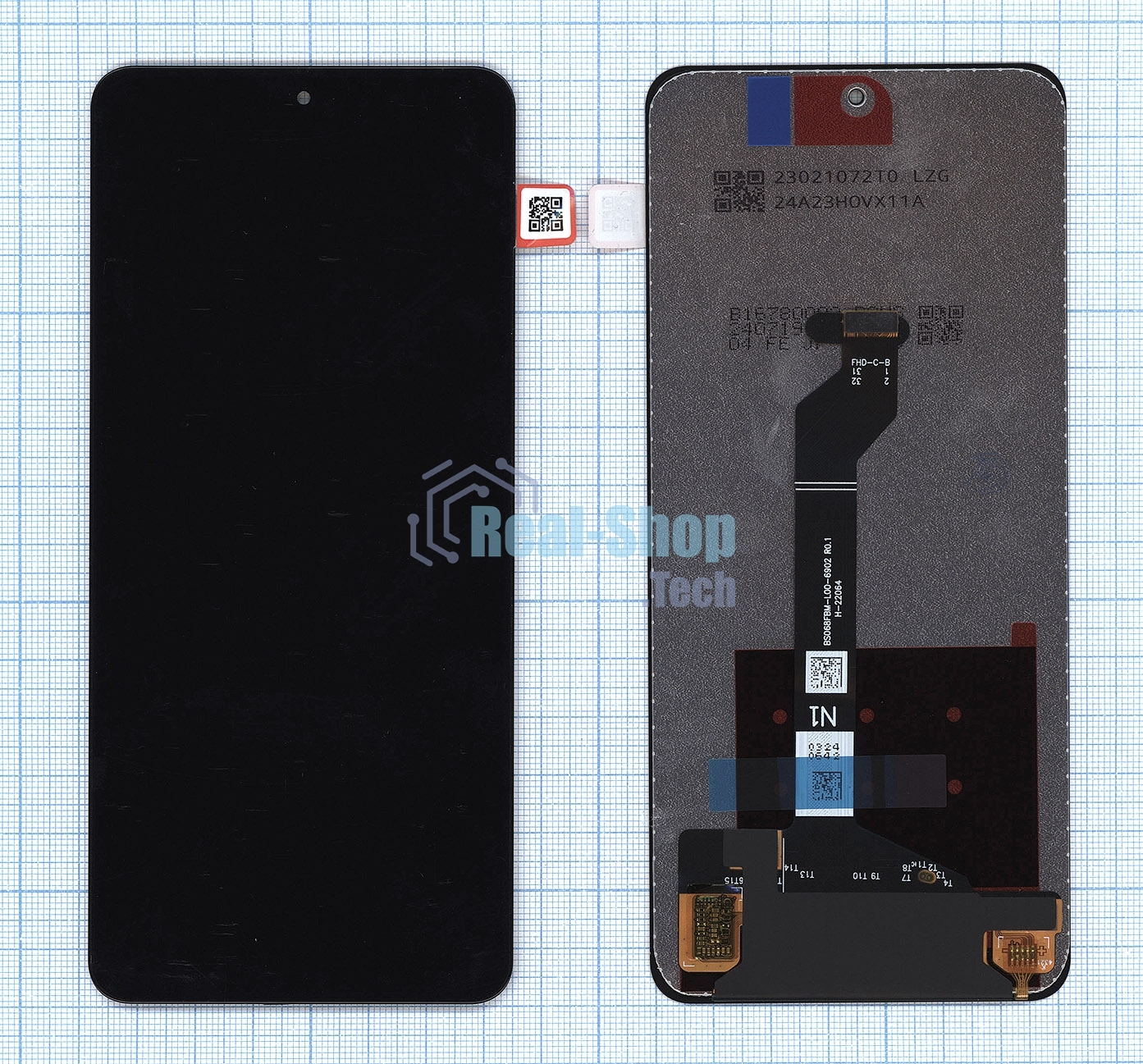 Дисплей для Huawei Nova 9 SE, Honor 50 SE в сборе с тачскрином черный (tft)