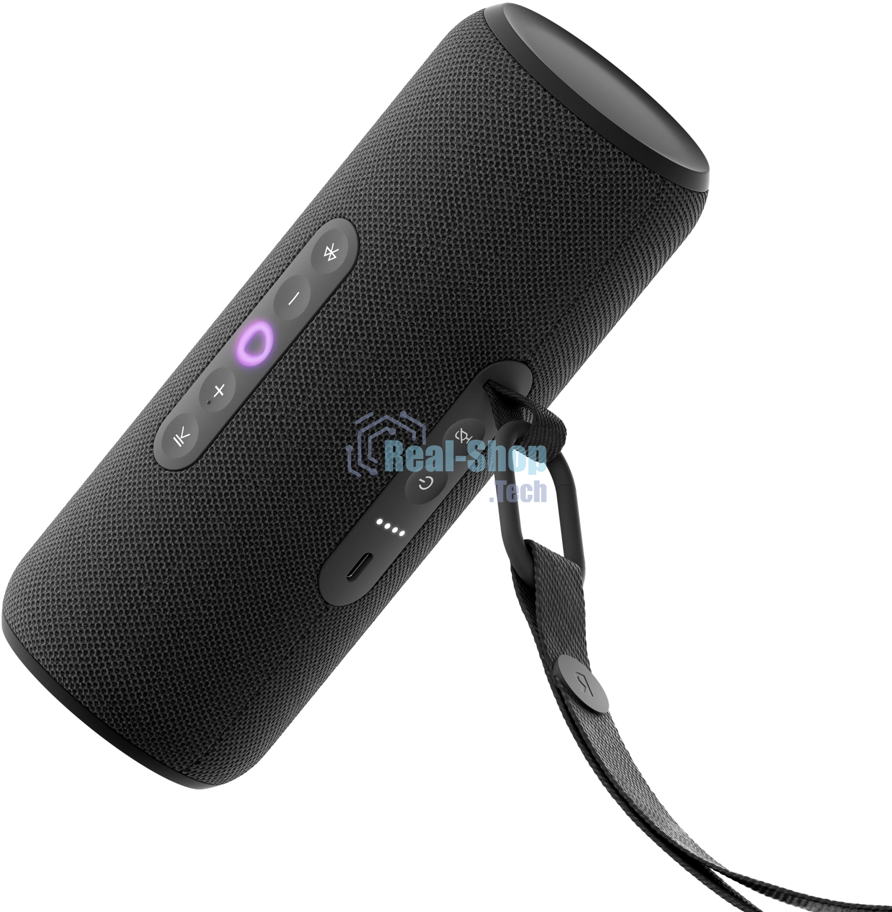 Умная колонка Yandex Стрит Алиса черный 30W 2.0 BT/Wi-Fi 10м 3300mAh (YNDX-00030BLK)