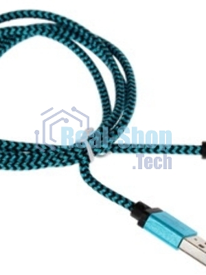 Кабель USB2.0 Cablexpert CC-S-mUSB01Gn-1M, AM/microB, серия Silver, 1м, зеленый, блистер