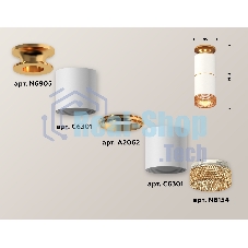 Светильник Ambrella Light XS6301261 SWH/PYG/CF белый песок/золото желтое полированное/кофе MR16 GU5.3